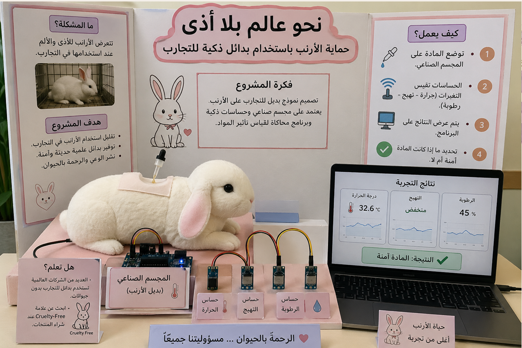 مشروع حماية الأرنب باستخدام بدائل ذكية
